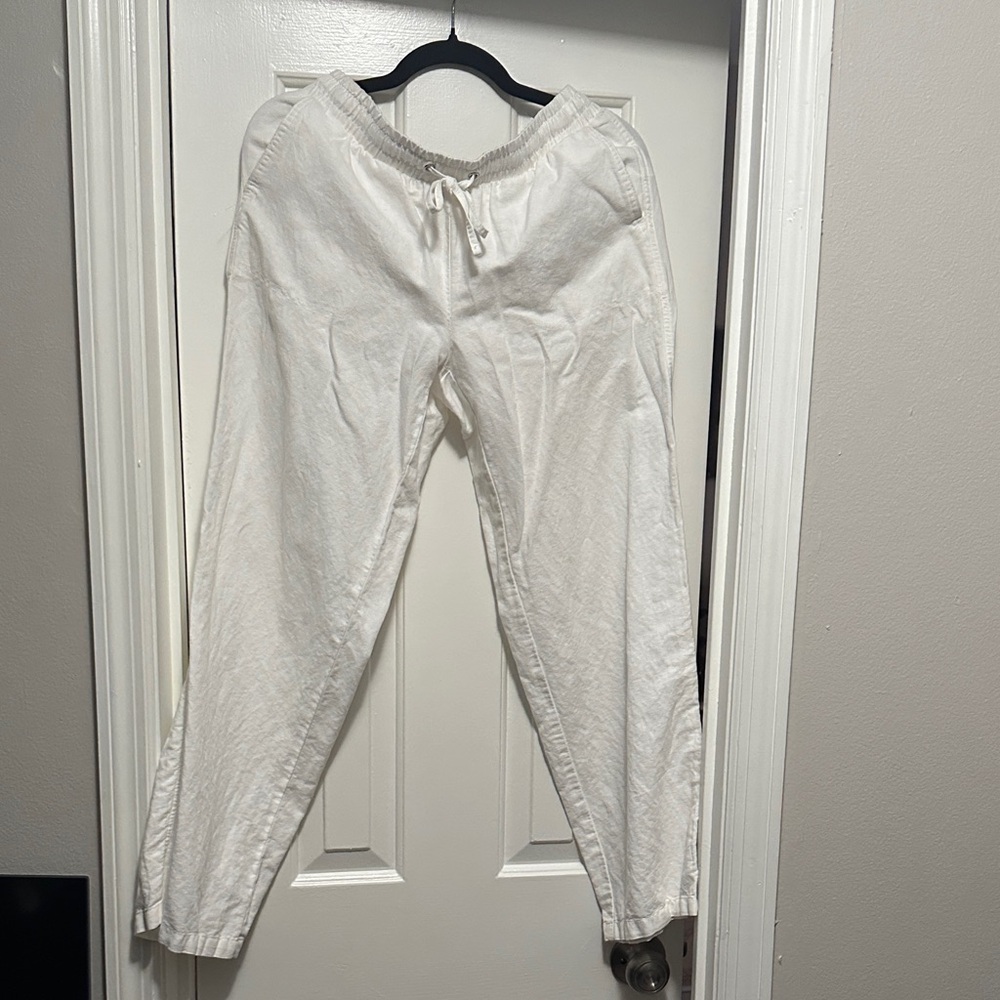 Amazon Essentials Size - M. White Drawstring Pants